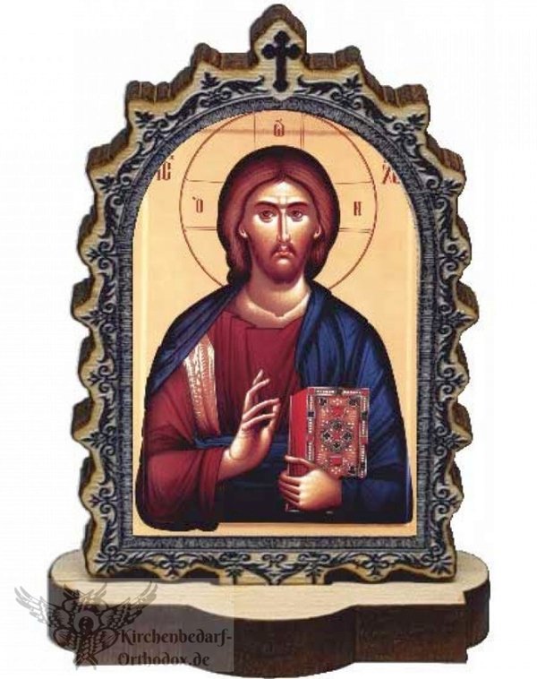 Tisch Ikone - Herr Jesus Christus Pantokrator - Isus Hristos